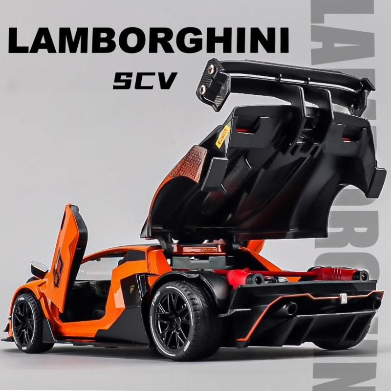1/24 Lamborghini Essenza SCV12 Трековая версия Суперкар Сплав Металл Литой Модель Автомобиля Компьютерный Настольный Изысканные Декоративные Украшения