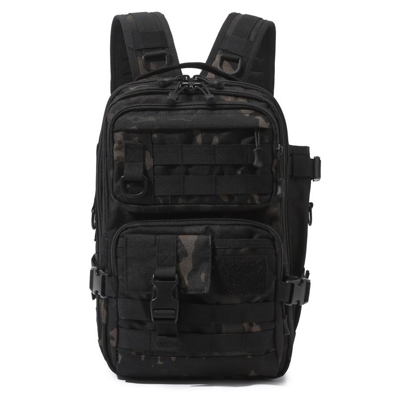 Рыболовная сумка Cross 1000D Cordura - Двуплечевая сумка для приманок с держателем для удилища для активного отдыха и тактических видов спорта