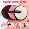 Round Sponge Cosmetic Puff Soft Flannelette Face Cleaning Sponge Puff Facial Facial Cleanser Cosmetic Tool Wash
