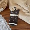 Бесшовные носки, Женские носки до середины икры, Осенне-зимние ретро носки с бантом для девочек, Женские носки