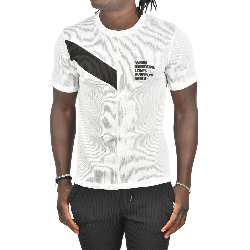 Облегающая трикотажная футболка DeepSEA из лайкры с круглым вырезом 2403230