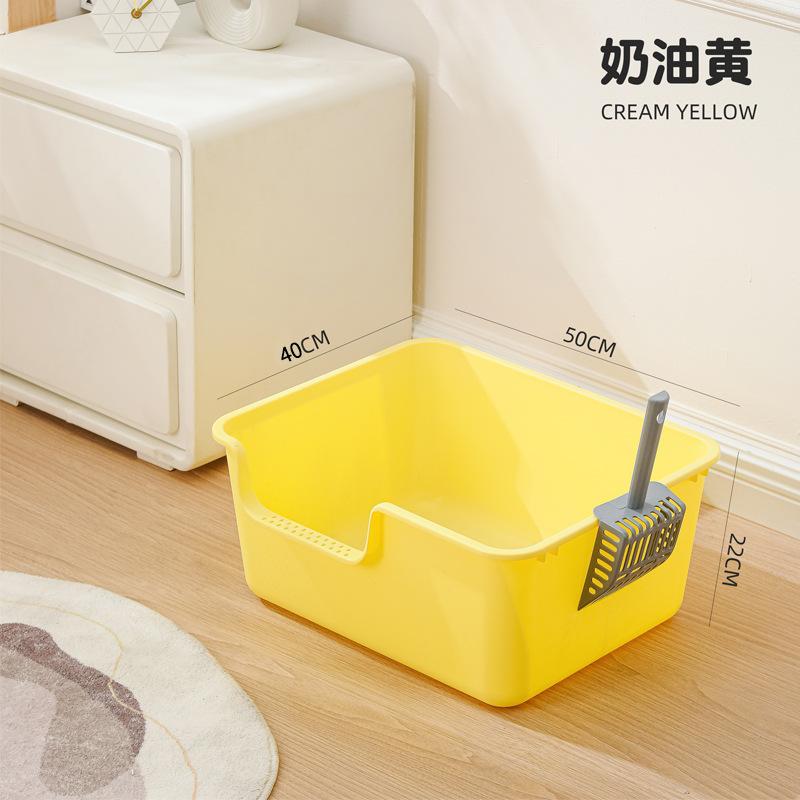 Кошачий туалет большой, брызгозащищенный, полузакрытый, огромный туалет для домашних животных, большой забор, высокий кошачий туалет, товары для животных