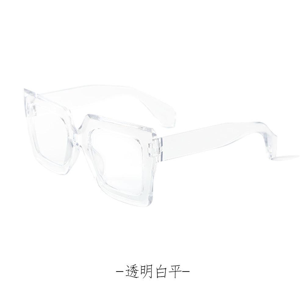 Fashion large-frame sunglasses for women's high-end sense, hot-selling anti-ultraviolet versatile street shot square sunglasses for men