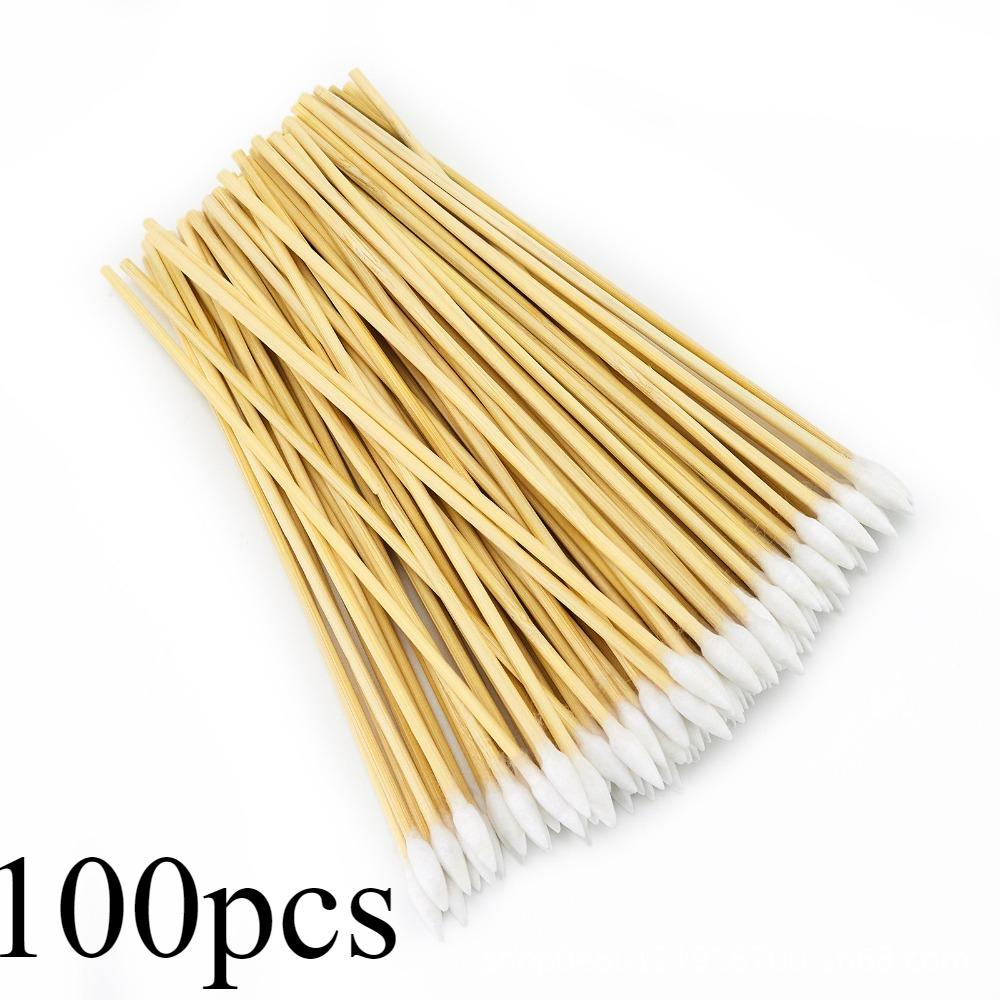 6-дюймовая ватная палочка с одним острием, бамбуковая палочка, ватная палочка для снятия макияжа, инструментальное оборудование, ватная палочка для чистки линз
