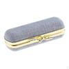 Soft Linen Holder With Mirror,Solid Random Color Makeup Jewelry Box Lip Balm Carry Case