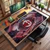 Большой коврик для мыши с принтом AC Milan, нескользящий мягкий резиновый игровой коврик для стола, декор для офисного ноутбука компьютера