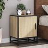 VidaXL Bedside Table Sonoma Oak 40x31x50cm Engineered Wood Metal, Bedside Furniture, Side Table, Bed Cabinet, 848711