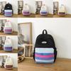 Minimalist Student Backpack With Color Block Design For Casual Travel And Day Trips