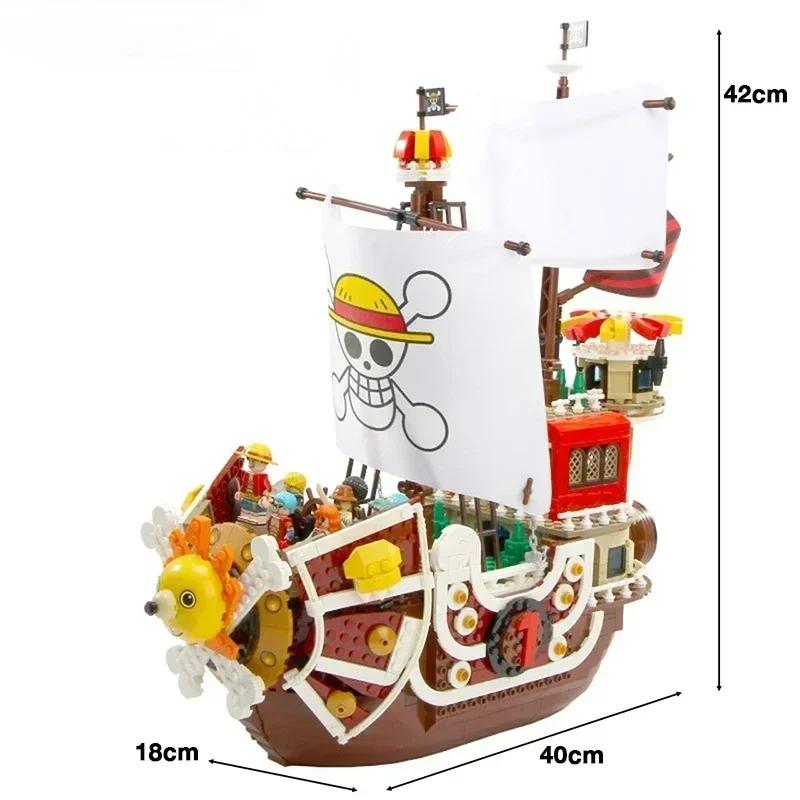 1484 шт. SY6298 Thousand Sunny Boat Building Blocks Cartoon Pirate Ship Model Set Building Block Brick Toy для мальчиков Подарок для детей