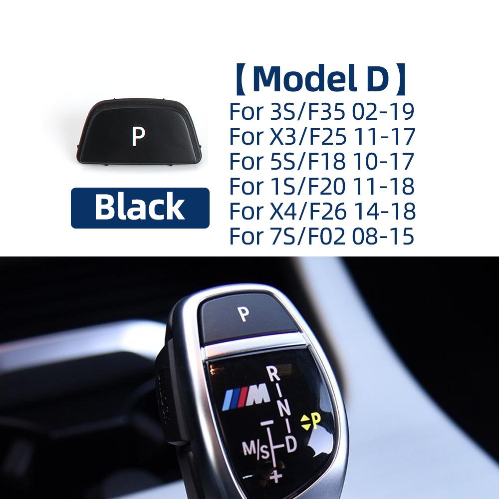 For BMW 1 3 5 6 7 Series X3 X4 X5 X6 F15 F16 F25 F26 F30 F31 F10 F11 F02 G12 G30 G08 Car Gear Shifter Knob P Parking Button Fit