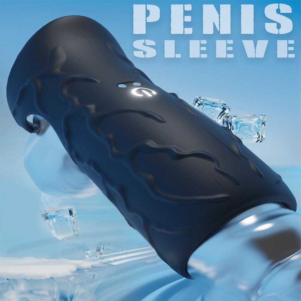 Вибрационный пенис-насадка и удлинитель для мужчин - перезаряжаемое кольцо для пениса с 10 режимами вибрации, двойная стимуляция, интимная игрушка для пар