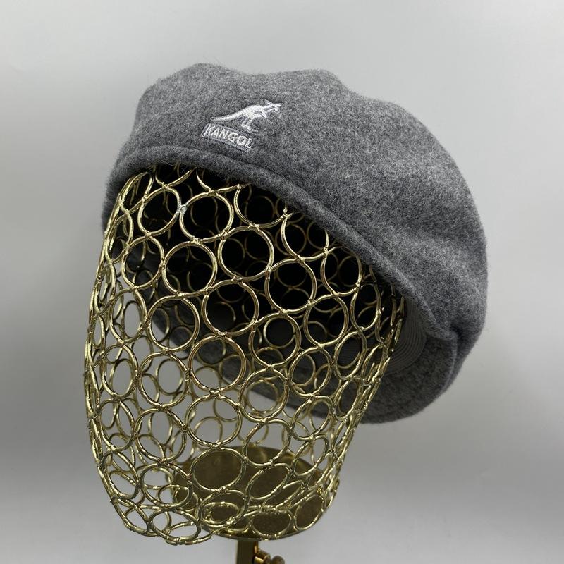 7 цветов Кепка вперед Имитация шерсти Берет-кенгуру Вышитый берет