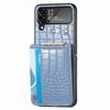 Деловой модный чехол-кошелек из крокодиловой кожи для Samsung Galaxy Z Flip 4 5G Flip4 Zflip4 Противоударный чехол для мобильного телефона