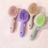 Ручка Расческа для волос Пшеничная солома Щетка для кожи головы Шампунь Двусторонняя расческа Распутывающая Влажная Сухая Моющая щетка Инструмент для укладки волос Подарок
