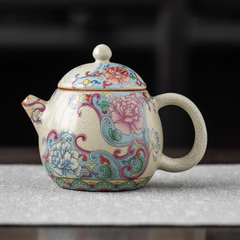 Фиолетовый глиняный чайник, знаменитый ручной работы, фильтр с шариковым отверстием, чайник Xishi, аутентичный китайский чайный сервиз, индивидуальные подарки