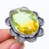 Bi-Color Tourmaline Gemstone 925 Sterling Silver Gift Jewelry Ring Size 9