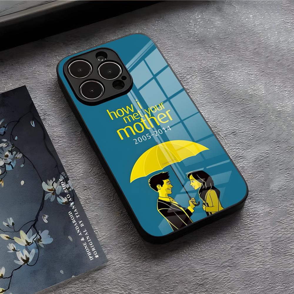 Чехол для телефона «Как я встретил вашу маму» Himym Для IPhone 17 Air 16 E Pro Max 15 14 13 Mini 12 Pro 11 Max Plus Черная стеклянная крышка