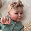 50/60cm Reborn Toddler Doll Maddie Soft Touch Cloth Body Realistic Baby Doll Hand-draw Bald Hair Newborn Babies Dolls for Kids Birthday Christmas Gift