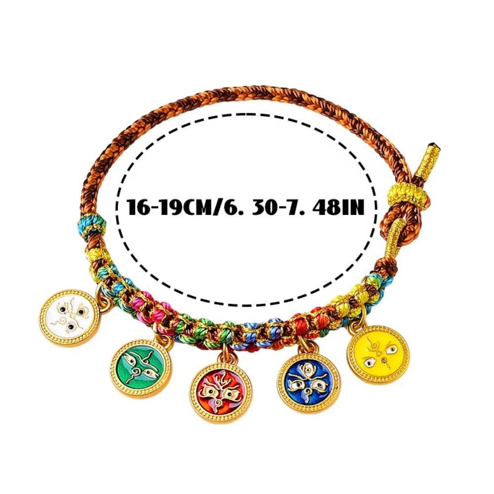 Браслет в ретро этническом стиле, богемный браслет в китайском стиле, плетеный ручной шнурок, ручные украшения
