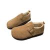 Retro Women's Winter New Fashion Versatile Matte Soft-soled Lazy Shoes Fleece Thickened Bread Shoes