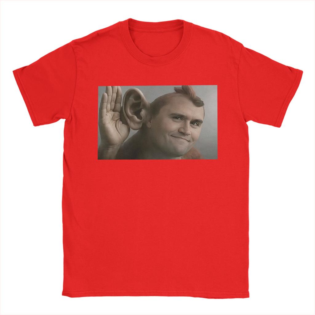 Charlie Kirk Big Ear Unisexs T Shirts Awesome Tees Short Sleeve Round Collar Tshirts Cotton Gift Idea Clothing