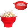 Healthy Cooking Bucket Popcorn Popper Maker Foldable Microwave Popcorn Maker Silicone Popcorn Bowl