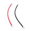 2 шт. Аккумуляторные кабели 6 AWG, 18 дюймов, кабель инвертора с лужеными медными наконечниками 0,31 дюйма для солнечных, морских, RV, автомобилей, мотоциклов, термостойкость 200℃