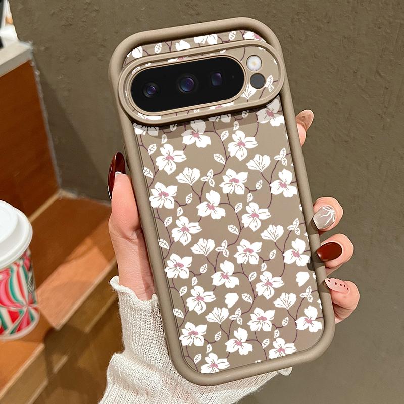 Мягкий силиконовый чехол с рисунком розы для Google Pixel 9 8 Pro Xl 8a, противоударный матовый защитный чехол для линз от падения