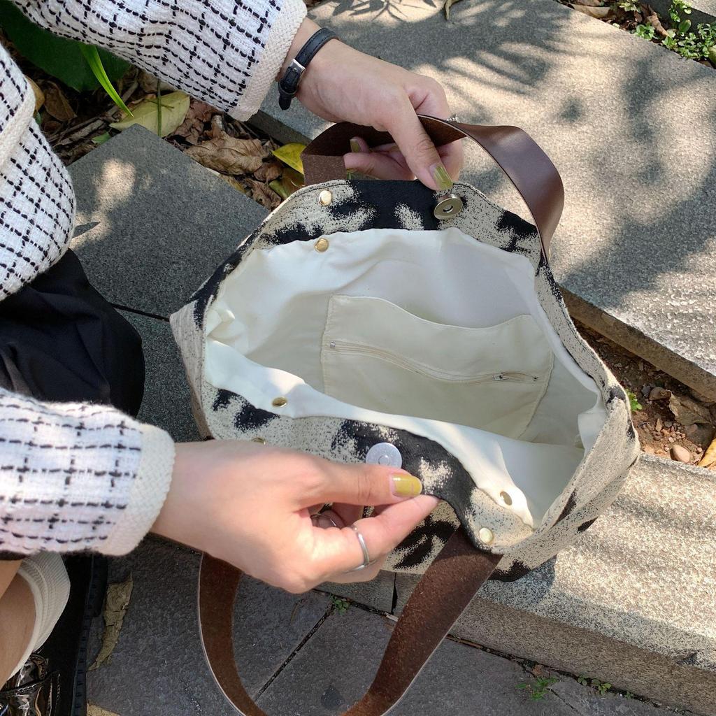 Women Literature Art Leisure Handbag Commuter Tote Crossbody Bag