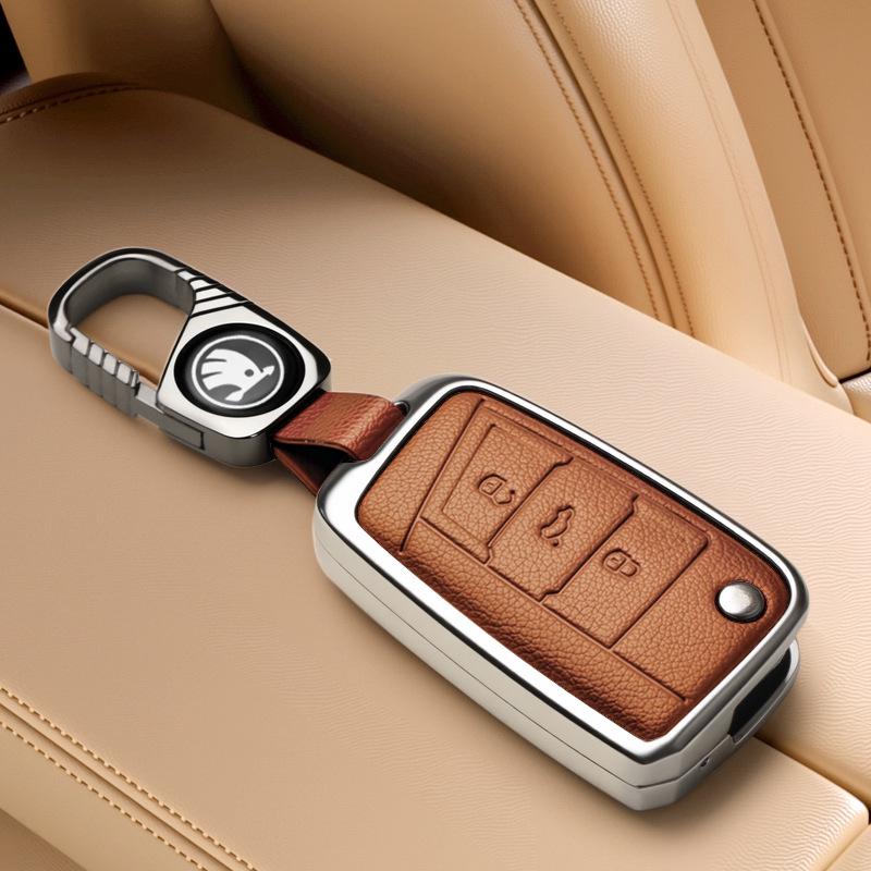 Чехол для ключа Skoda: Подходит для моделей Octavia, Kamiq, Karoq, Kodiaq