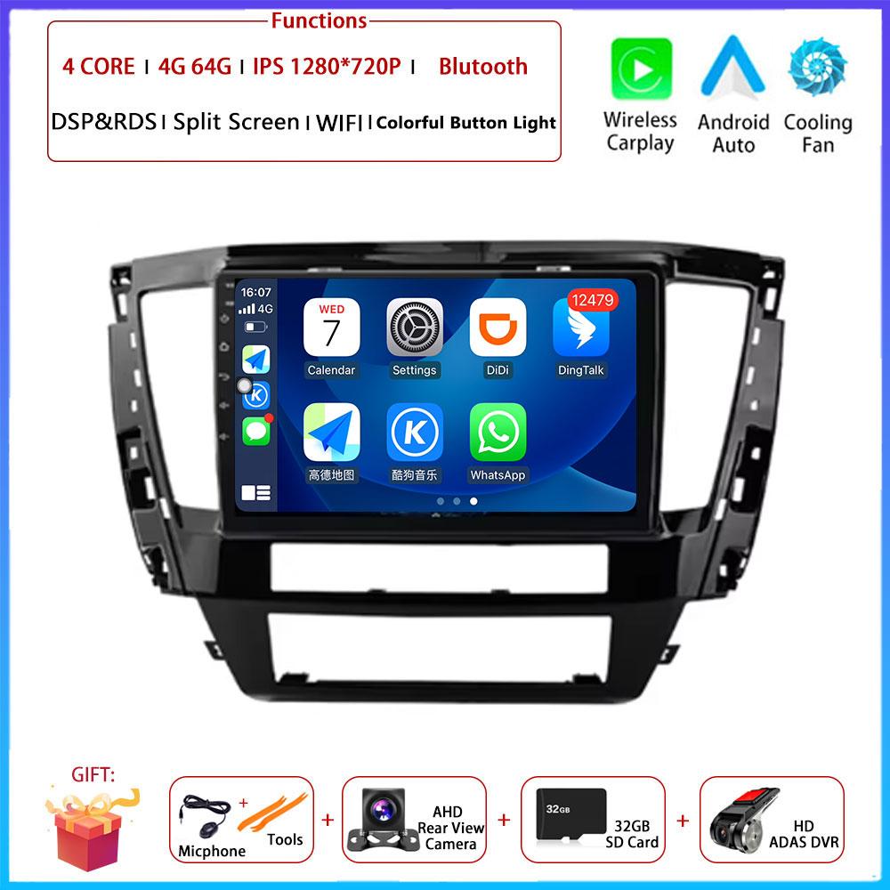 9 "4G Android OS Carplay Auto для Mitsubishi Pajero Sport Montero 2020 Автомобильный радиоприемник Навигация GPS Мультимедиа Видеоплеер DSP AMI