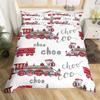 Cartoon Train Bedding Collections 23Pieces Duvet Cover Toy Car Truck Soft Quilt Cover Single Queen King Size Polyester Comforter Cover
