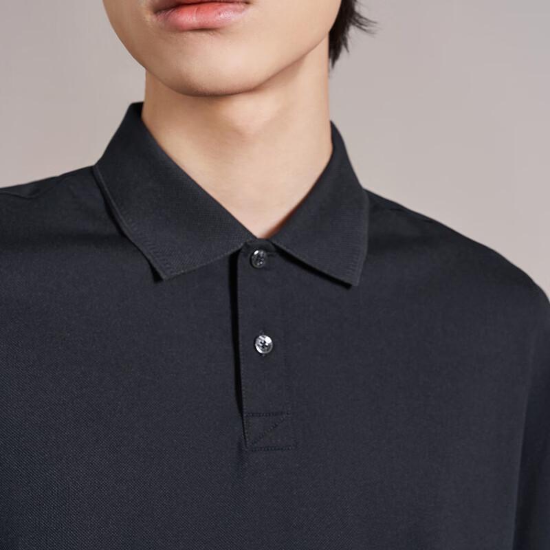 SEVEN Seamless Mulberry Silk Blend Short-Sleeve Business Polo Shirt