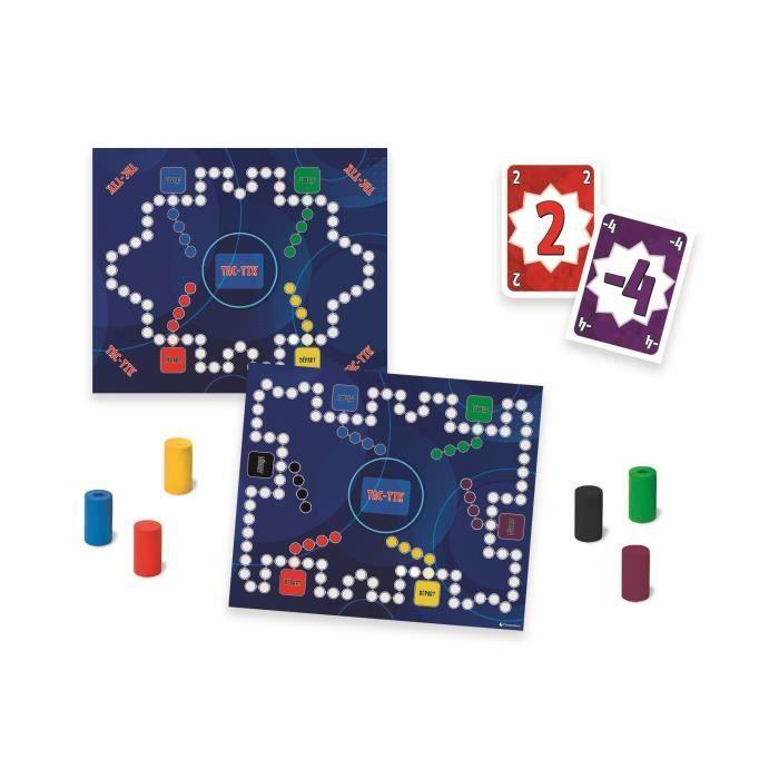 Tac-Tik - Clementoni - Jeu de plateau &amp; stratégie en famille - 2 à 6 joueurs - 24 pions inclus - Dès 6 ans
