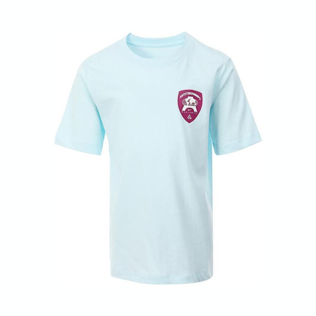 Nike Grade School T Shirts Crew Neck Moderate FZ5175-474