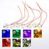 5pcs DC 5V LED Light Chip Beads Board Surface 5730 SMD Bulb 32mm Lamp Wire Source 3W Red Pink Blue Purple Warm Yellow