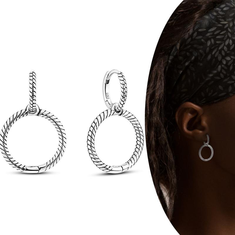 MULA Двойные серьги-кольца из стерлингового серебра 925 пробы с цирконием, цветком, звездой, U-образной формой, квадратным сердцем, паве, серьги-гвоздики в подарок для женщин, ювелирные изделия