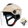 Motorcycle Open Face Helmet Eye And Face Protection Dual Lens Ventilation And Noise Reduction Stylish Half Helmet For Motorbike