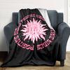 1pc Positive vibes Soft Flannel All Season Throw for Home, Office, Outdoor UseDurable Comfort Soft Warm Throw for Home