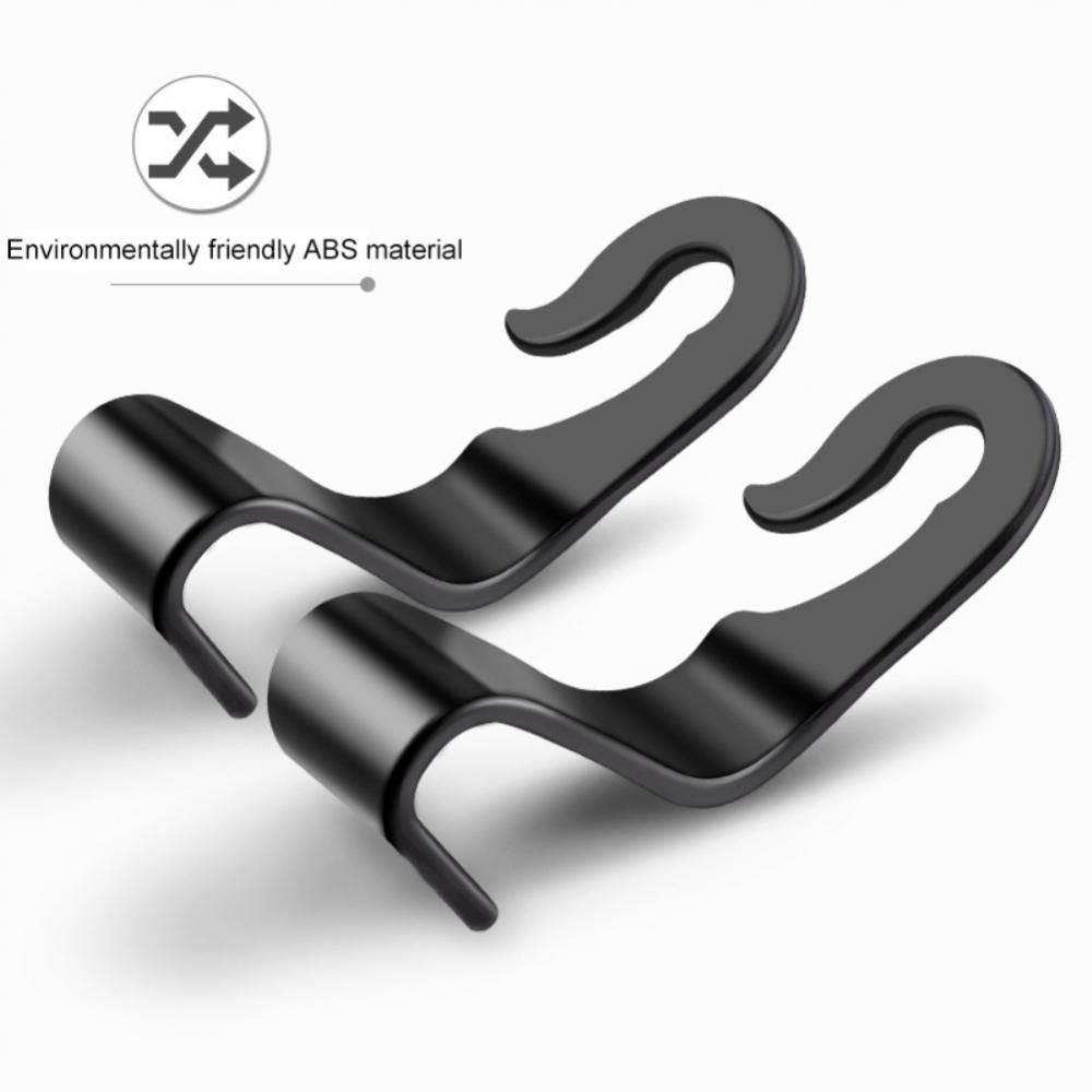 Портативный прочный автомобильный крючок с большой грузоподъемностью, прочный полуоткрытый дизайн, внутренний крючок для заднего сиденья, автомобильные аксессуары, маленький задний крючок