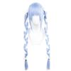 Usada Pekora Cosplay Blue and Wig, White, Braided, Heat-Resistant