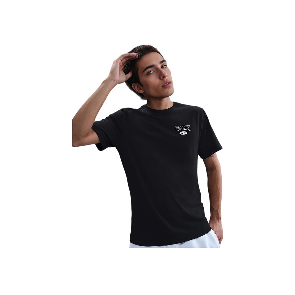 Nike Спортивная одежда Мягкая Удобная Повседневная Футболка с коротким рукавом Мужские Топы Черный HJ0773010