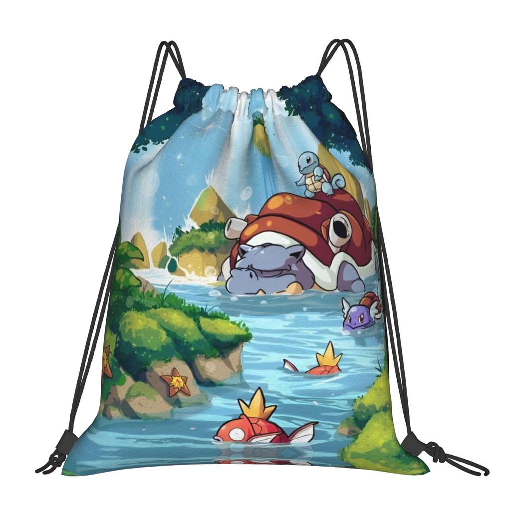 Индивидуальные рюкзаки-мешки с завязками S-Squirtles для женщин и мужчин, легкие, для манги, спортзала, спорта, мешки для йоги