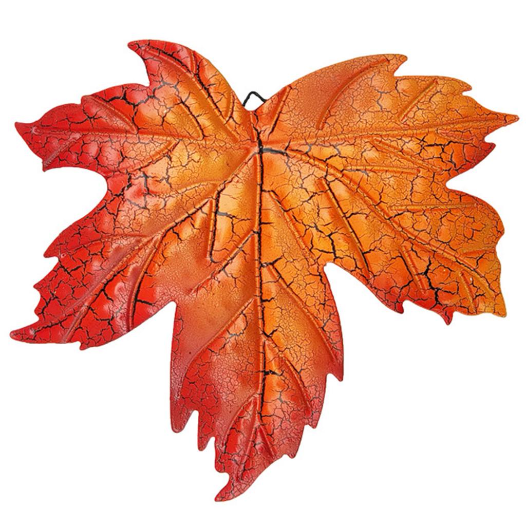 Maple Leaf Metal Wall Decoration Simulation Maple Leaf Shape Metal Art for Festive Housewarming Gifts