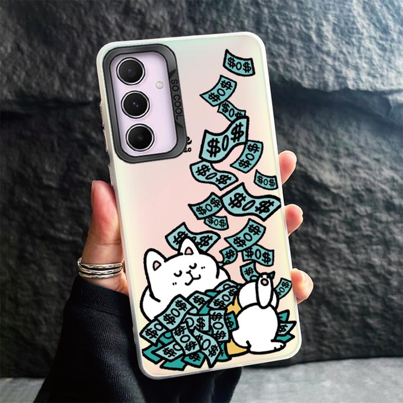 Чехол для телефона Samsung S24 Ultra S23 Plus S22 S21 S20 FE A55 A54 A53 A35 A34 A32 A25 A24 A15 A14 A13 5G противоударный бампер градиентный чехол Aurora