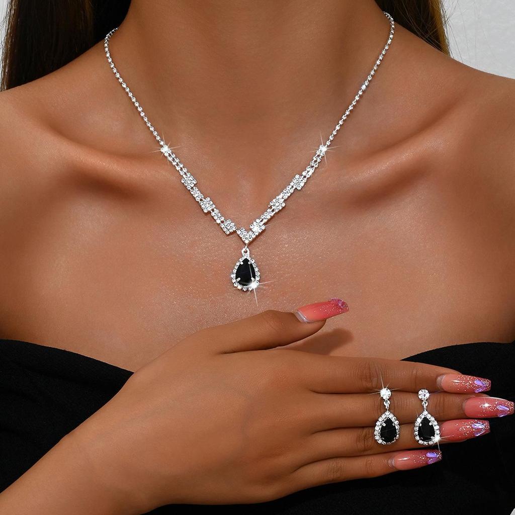 Элегантный комплект свадебных украшений: Серьги, Ожерелье и Браслет с Различными Вариантами