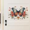 Fun-e34 Нарисованные цветы Бабочка Спальня Гостиная Крыльцо Дом Украшение Стены Наклейки Самоклеящиеся
