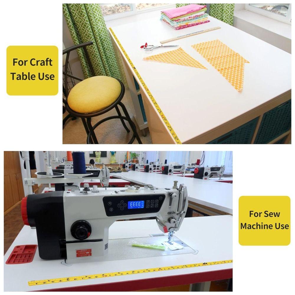 Imperial and Metric Scales Metal Tape Measure Self-Adhesive Left-Right Reading Ruler Woodworking