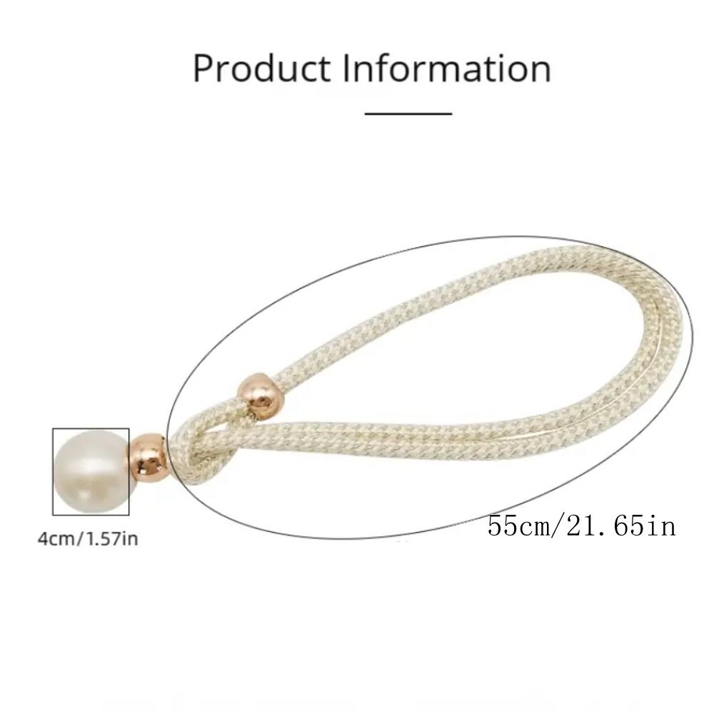 Adjustable Pearl Curtain Tieback High Quality Curtains Tie Rope Pearl Curtain Buckle Decoration