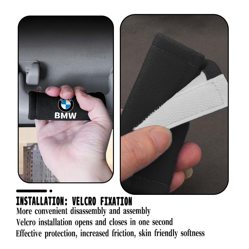 Plush Car Roof Handle Protective Cover Soft Grip Assist Universal For BMW M Performance E36 E46 E60 E90 E91 E92 E93 F30 F20 IJ1